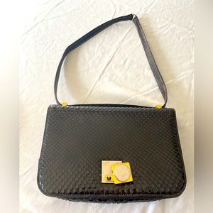 Snakeskin shoulder bag